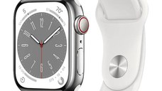 Apple Watch Series 8 2022, GPS + Cellular, Stainless Steel 41mm N/A Silver Bun
