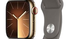 Apple Watch Series 9 2023, GPS + Cellular, Stainless Steel 45mm N/A Gold Ca nou