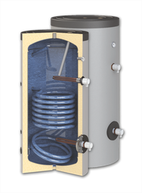 Boiler cu o serpentina Sunsystem SN 200 litri - 1
