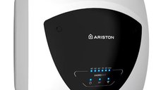 Boiler electric Ariston Andris Elite WiFi 15/5 EU, 15l, 1200W, Alb, Control vocal si butoane soft touch