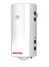 Boiler termoelectric Sunsystem MB NL2 100 PRL cu doua serpentine, 100 litri, putere serpentina 9 kw, putere electrica 3 KW, serpentine pe partea dreapta, reglaj extern al temperaturii, izolatie termica - 1