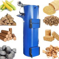 Cazan (centrala) pe combustibil solid tip lumanare Fornello Turbo 50 kW, cu ventilator si automatizare - 1