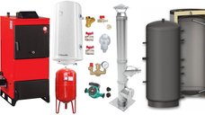 Centrala pe combustibil solid Fiama D2-60 - Pachet complet cu Ventilator, Automatizare si Accesorii