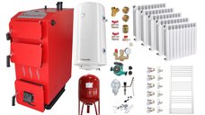 Centrala pe combustibil solid Fornello Praktik 30 kW cu accesorii complete