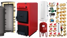 Centrala pe combustibil solid Fornello T-PRO 25 kW - Pachet complet cu accesorii