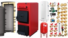 Centrala pe combustibil solid Fornello T-PRO 35 kW - Pachet complet cu accesorii