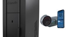 Centrala pe peleti Fornello Pellet King 35 kw cu control Wi-Fi si accesorii complete