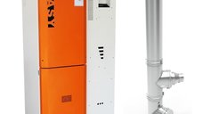 Centrala pe peleti Fornello Slimpell Easy 40 kW cu arzator din inox si buncar de 88 kg