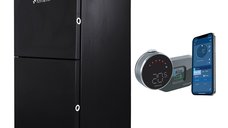 Centrala peleti Fornello Pellet King 25 kW cu Telecomanda si Termostat Wi-Fi Salus IT 800