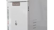 Centrala termica compacta pe peleti Fornello Rossi Camino Compact 25 kw, pompa de circulatie, vas expansiune, tiraj fortat, curatare manuala a arzatorului si a drumurilor de fum, Ecodesign, A+