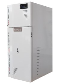 Centrala termica compacta pe peleti Fornello Rossi Camino Compact 25 kw, pompa de circulatie, vas expansiune, tiraj fortat, curatare manuala a arzatorului si a drumurilor de fum, Ecodesign, A+ - 1