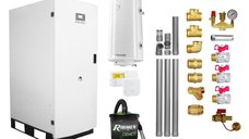 Centrala termica pe peleti Fornello GT 35 Standard, 35 KW - Pachet complet cu accesorii incluse