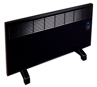 Convector de perete sau pardoseala iVigo EPK 2000 W Black Glass, control electronic, Termostat de siguranta, termostat reglabil, IP 24, pentru 24 mp, ERP 2018 - 1