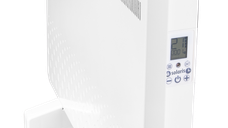 Convector electric de perete sau pardoseala Solaris KIP 1000 W, control electronic, Termostat de siguranta, termostat reglabil, IP 24, ERP 2018, pana la 12 mp