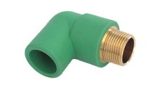 Cot PPR verde cu filet exterior, 20 mm x 1/2 inch, set 5 bucati
