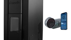 Fornello Pellet King 35 kW - Pachet Termosemineu pe Peleti cu Control de la Distanta