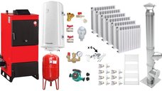 Pachet Centrala Fiama D2-60 pe Combustibil Solid, 70 kW cu Ventilator, Automatizare si Accesorii Complete