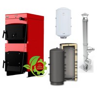 Pachet Centrala pe combustibil solid ​Sunsystem Burnit NWB MAX 35 kW, Puffer P 1000l, Cos inox 6 ml 200 mm, Boiler Termoelectric Fornello 100l - 1