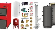 Pachet Centrala pe combustibil solid Sunsystem Burnit NWB 30 kW cu accesorii complete