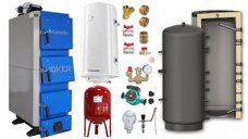 Pachet Complet Cazan Fornello Joker 36 kW cu Puffer de 1000 litri si Accesorii