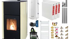Pachet complet de incalzire Fornello Fiama Confort 12 kw cu control de la distanta