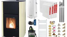 Pachet complet de incalzire Fornello Fiama Confort 25 kW cu control de la distanta