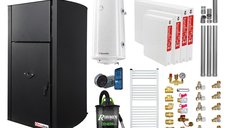 Pachet complet de incalzire Fornello Fiama Confort B 25 kw cu control de la distanta