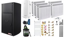Pachet Complet Incalzire Fornello: Centrala pe Peleti Fiama Confort B 25 kW cu Accesorii