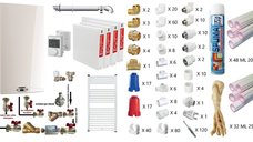 Pachet complet pentru apartament 3 camere cu centrala termica Ariston HS Premium EU2 24 kW