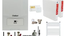 Pachet complet pentru apartament - Centrala termica in condensatie Vaillant ecoTEC Pure VUW 236/7-2, 23 kW, cu accesorii incluse