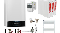 Pachet complet pentru apartament cu 2 camere - Centrala termica Ariston Genus One+ 24, Gaz, 24 kW