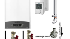 Pachet de baza centrala termica in condensare Ariston CLAS ONE+ WI-FI 24, 24 KW, termostat ambient si pachet instalare centrala termica