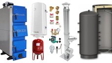 Pachet de incalzire Fornello Joker 42 kW cu puffer 1000 l, boiler si cos de fum inox