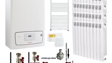 Pachet incalzire apartament 3 camere cu centrala Immergas Victrix Tera 24/28 V3 si calorifere Fornello Alvo