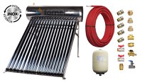 Pachet panou solar presurizat compact FORNELLO SPP-470-H58/1800-18-c cu 18 tuburi vidate de tip heat pipe si boiler din inox de 160 litri, Teava, Vas Expansiune si Fitinguri montaj - 1