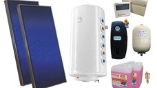 Pachet sistem solar presurizat, 2 x panou Sunsystem PК SL FP 2.0, Boiler 2 serpentine 150 litri, controller, vas expansiune, grup pompare, aerisitor 1/2, antigel