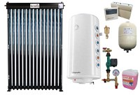 Pachet sistem solar presurizat, panou Fornello 15 Tuburi Heat Pipe, Boiler cu 2 serpentine Fornello Optima GCV7/4S 120, controller, vas expansiune, grup pompare, aerisitor 1/2, antigel - 1