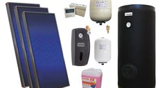 Pachet solar premium, presurizat, 3x panou plan Sunsystem PК SL FP 2.0, Boiler cu 2 serpentine Fornello SOL 200 LT 2S, controller, vas expansiune solar, vas expansiune sanitar, grup pompare Fornello (pompa OHI), aerisitor 1/2, antigel