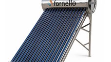 Panou Solar Nepresurizat Fornello 122L cu 15 Tuburi Vidate si Rezervor Inox