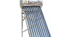 Panou solar nepresurizat Fornello pentru producere apa calda, cu rezervor inox 82 litri, 10 tuburi vidate si vas flotor 5 litri
