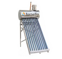 Panou solar nepresurizat Fornello pentru producere apa calda, cu rezervor inox 82 litri, 10 tuburi vidate si vas flotor 5 litri - 1