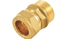 Racord Compresie Tiemme cu Inel din Alama, FE, 18 mm x 1/2 inch