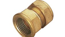 Racord de compresie cu inel din alama, FI, 18 mm x 3/4 inch - Tiemme