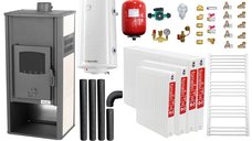 Sistem de incalzire si apa calda Fornello Roma E pentru 3 camere, 22 kW, Ivory