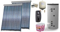 Sistem solar presurizat ,2x Panou Sunsystem VTC 20 tuburi, Boiler cu 2 serpentine FV30067S21, 9000 W, 300 l, controller, vas expansiune, grup pompare, aerisitor 1/2, antigel - 1