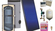Sistem solar presurizat Sunsystem PK SL FP 2.0 cu boiler SON 150 l, doua serpentine si accesorii