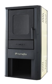 Termosemineu pe lemne, brichete si carbune Fornello Novara Ivory 27 kW - 1