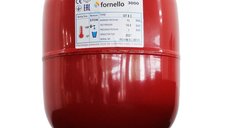 Vas de Expansiune Termic Fornello 12 Litri Vertical, Rosu, Presiune Maxima 10 Bar, Membrana EPDM