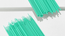 Betisoare microfibra 100 bucati verde