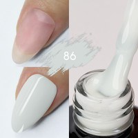 Color rubber base Kievskaya 15ml- Nr. 86 Alb Laptos - KVS-10 - 1